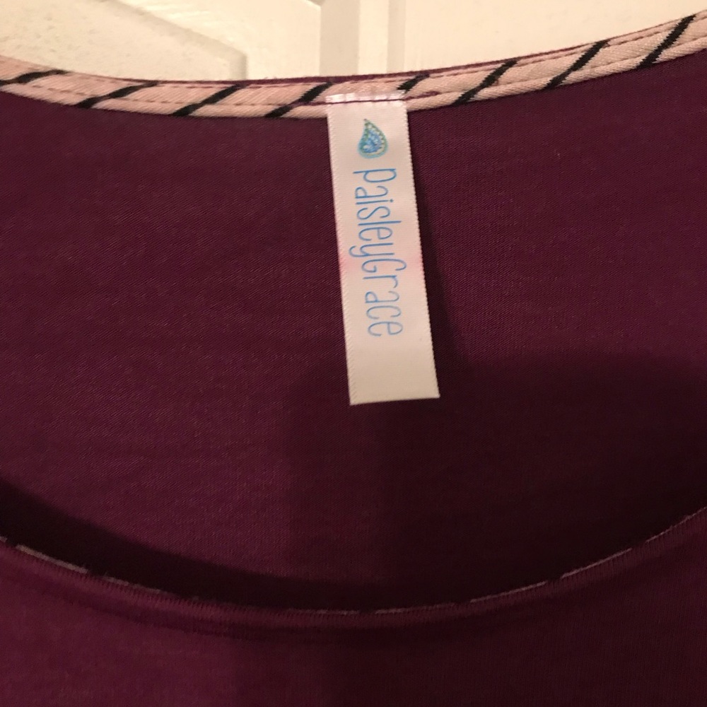 Purple top with flowy arms!